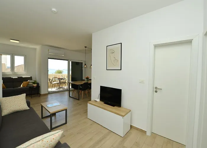 Teco - Moderne Mit Pool Und Meerblick Lägenhet *